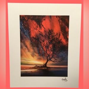 Ashton Howard, Awakening, Tree Sunset Art. Certificate of Authenticity. NEW!